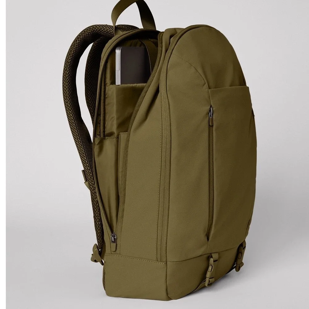 Fabletics The Sleek Backpack Moss Green Laptop Sleeve